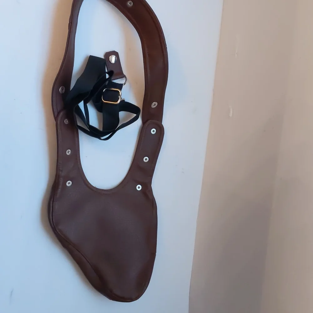 Anna S brown leather holster-style wallet